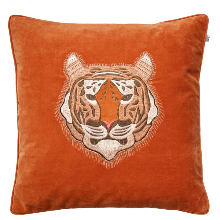 Embroidered Tiger kuddfodral 50x50 cm - Orange - Chhatwal & Jonsson