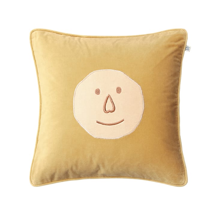 Emoji kuddfodral, spicy yellow/beige, 50x50 cm Chhatwal & Jonsson