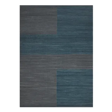 Ganga ullmatta 170x240 cm - Greyish blue-dark blue - Chhatwal & Jonsson