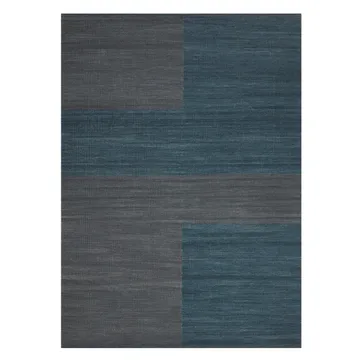 Ganga ullmatta 200x300 cm - Greyish blue-dark blue - Chhatwal & Jonsson