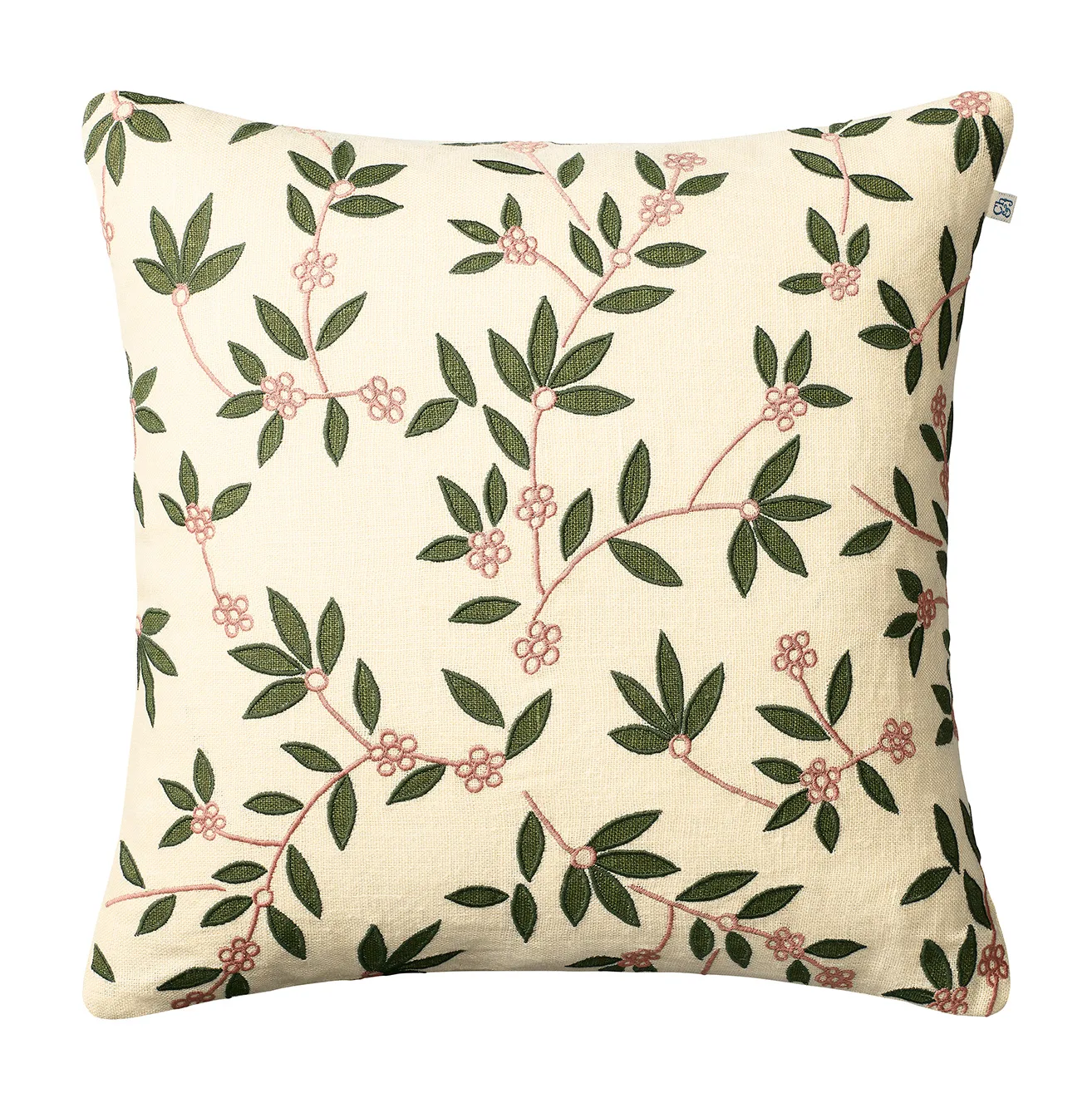 Gita kuddfodral 50x50 cm, Beige-green-rose Chhatwal & Jonsson