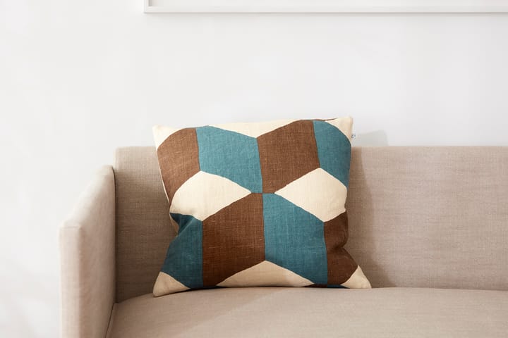 Hawa kuddfodral 50x50 cm, Light beige-heaven blue-taupe Chhatwal & Jonsson