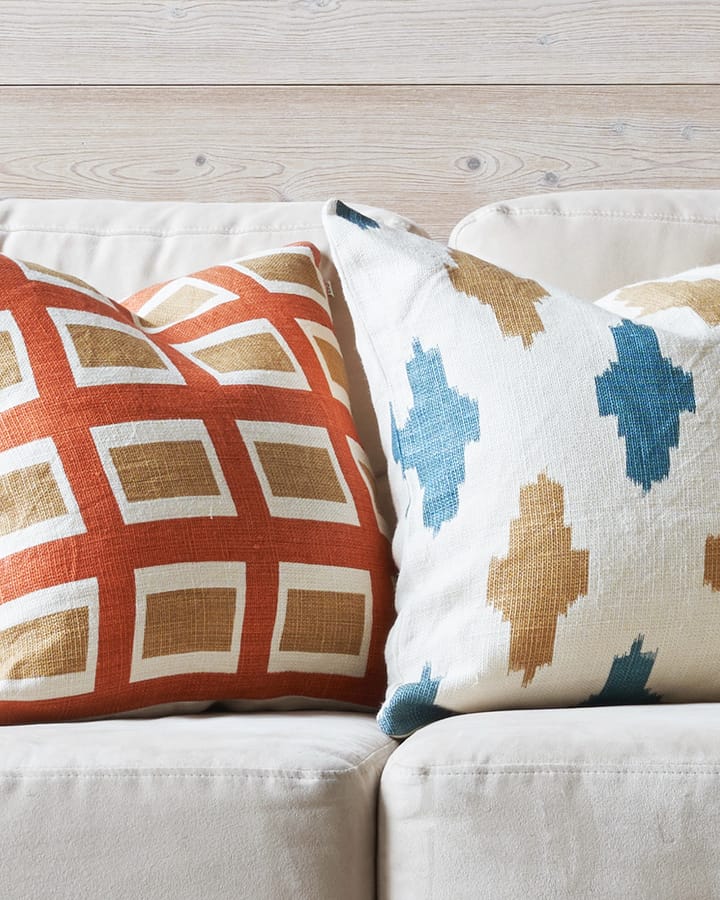 Hira kuddfodral 50x50 cm, Apricot Orange/Khaki Chhatwal & Jonsson