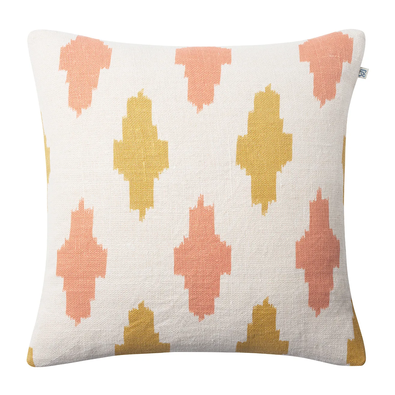 Ikat Agra kuddfodral 50x50 cm, Rose-spicy yellow Chhatwal & Jonsson