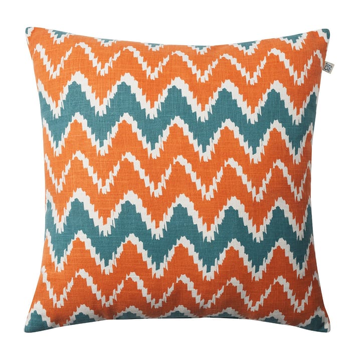 Ikat Bangalore utomhuskudde 50x50 cm - Apricot orange-heaven blue - Chhatwal & Jonsson