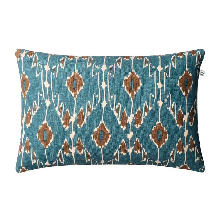 Ikat Goa kuddfodral 60x40 cm - Heaven blue-taupe - Chhatwal & Jonsson