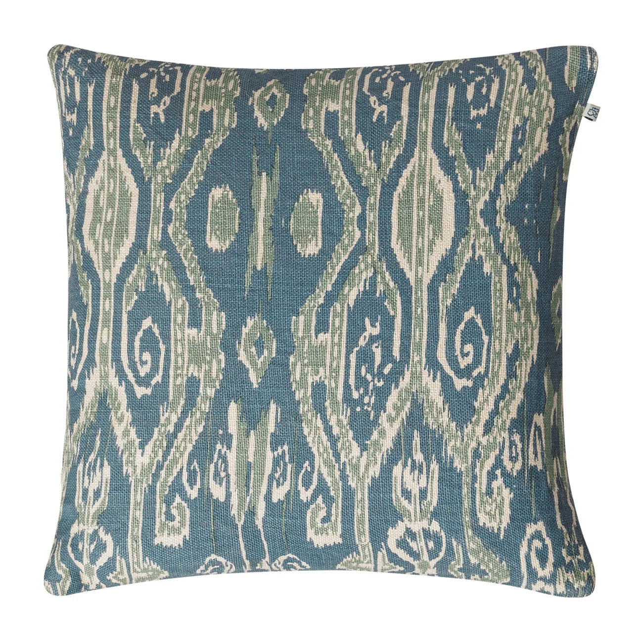 Ikat Madras kuddfodral 50x50 cm, Heaven blue-aqua Chhatwal & Jonsson