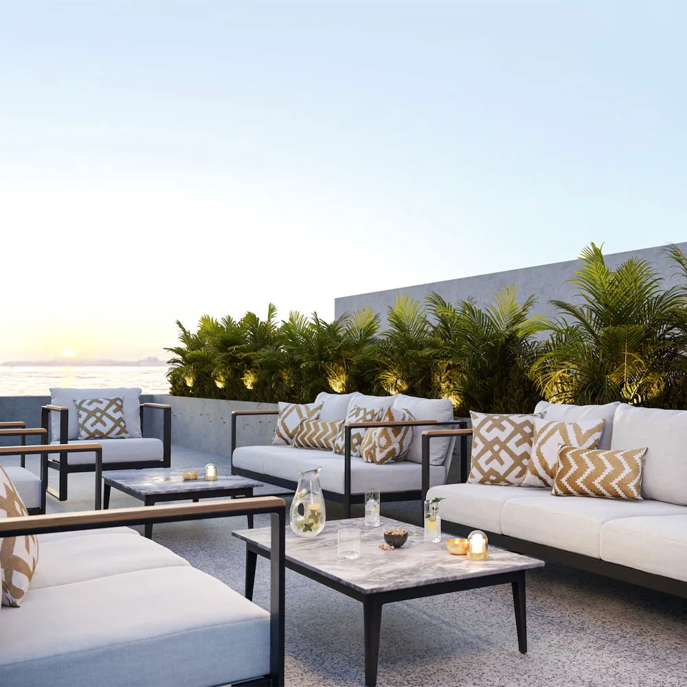 Ikat Sema kudde, sage/off white, 40 cm Chhatwal & Jonsson