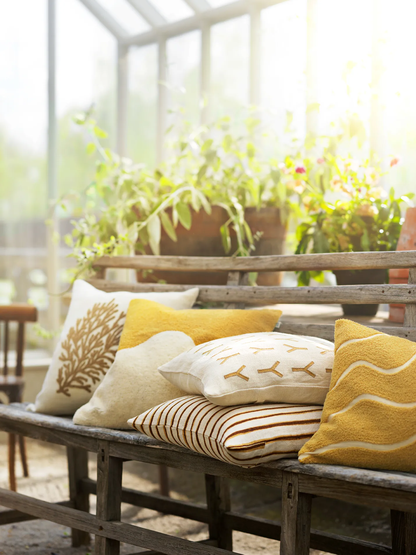 Jaipur Stripe kuddfodral 50x50 cm, Khaki-taupe Chhatwal & Jonsson