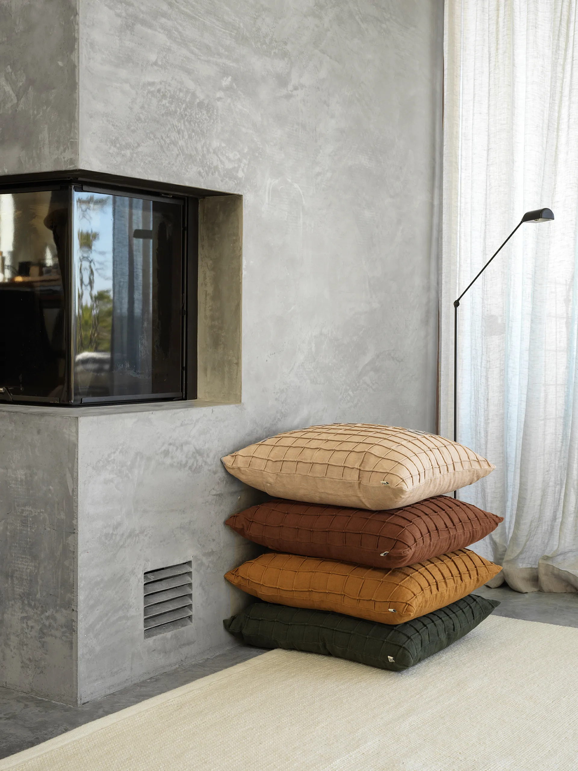 Jammu kuddfodral 50x50 cm, Cognac Chhatwal & Jonsson