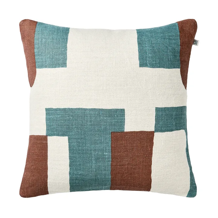 Jay kuddfodral - Terracotta-heaven blue, 50x50 cm - Chhatwal & Jonsson