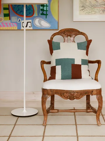 Jay kuddfodral - Terracotta-heaven blue, 50x50 cm - Chhatwal & Jonsson