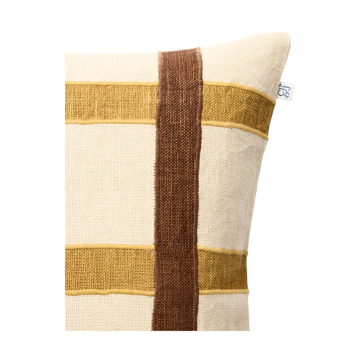 Kiran kuddfodral 50x50 cm - Spicy Yellow-Taupe - Chhatwal & Jonsson