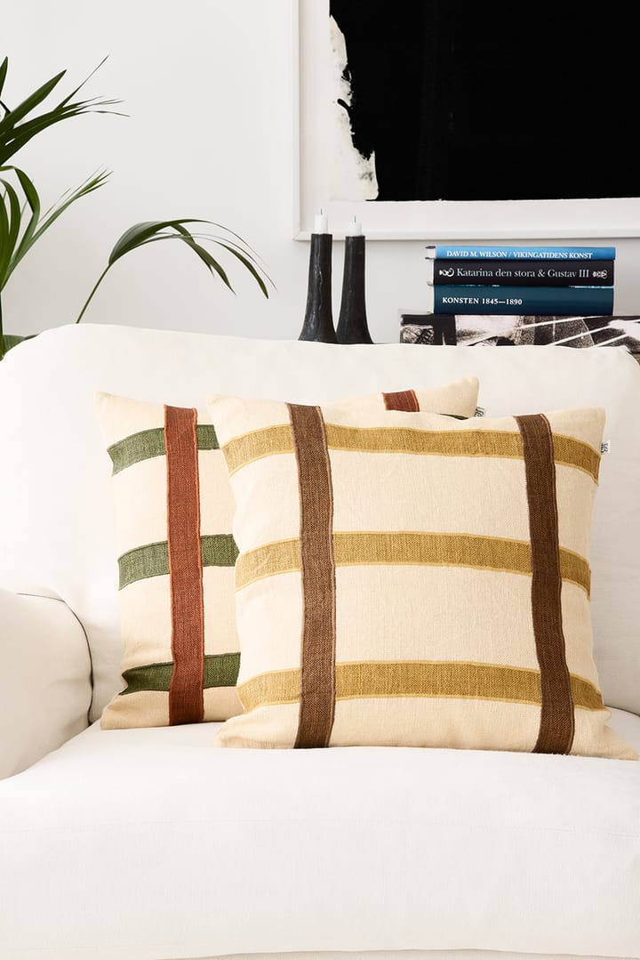 Kiran kuddfodral 50x50 cm, Terracotta-Cactus Green Chhatwal & Jonsson