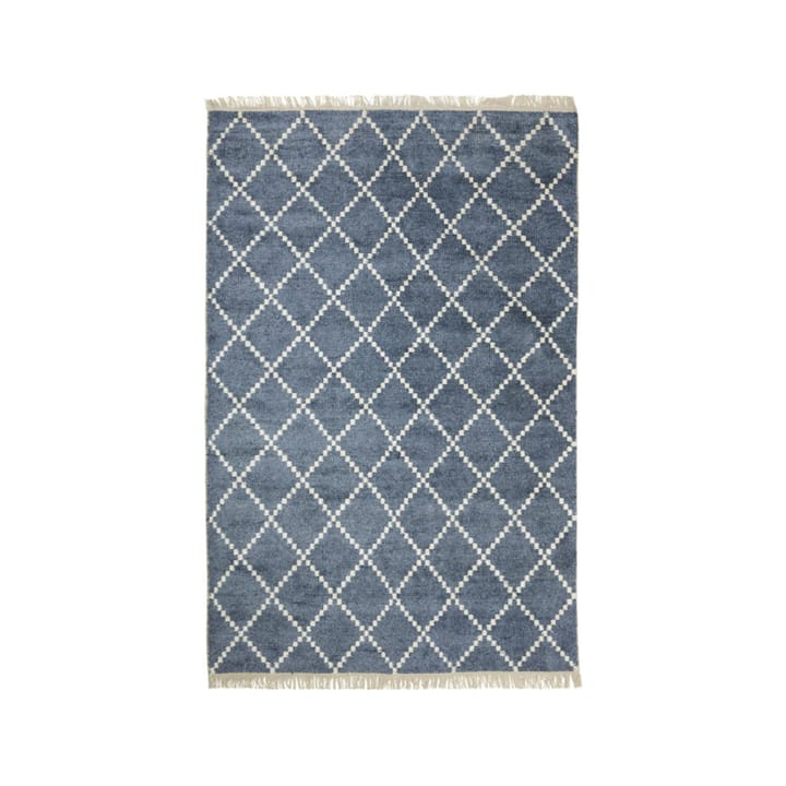 Kochi matta - blue melange/offwhite, bambu/silke, 230x320 cm - Chhatwal & Jonsson