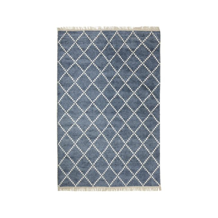 Kochi Matta - blue melange/offwhite, bambu/silke, 230x320 cm - Chhatwal & Jonsson