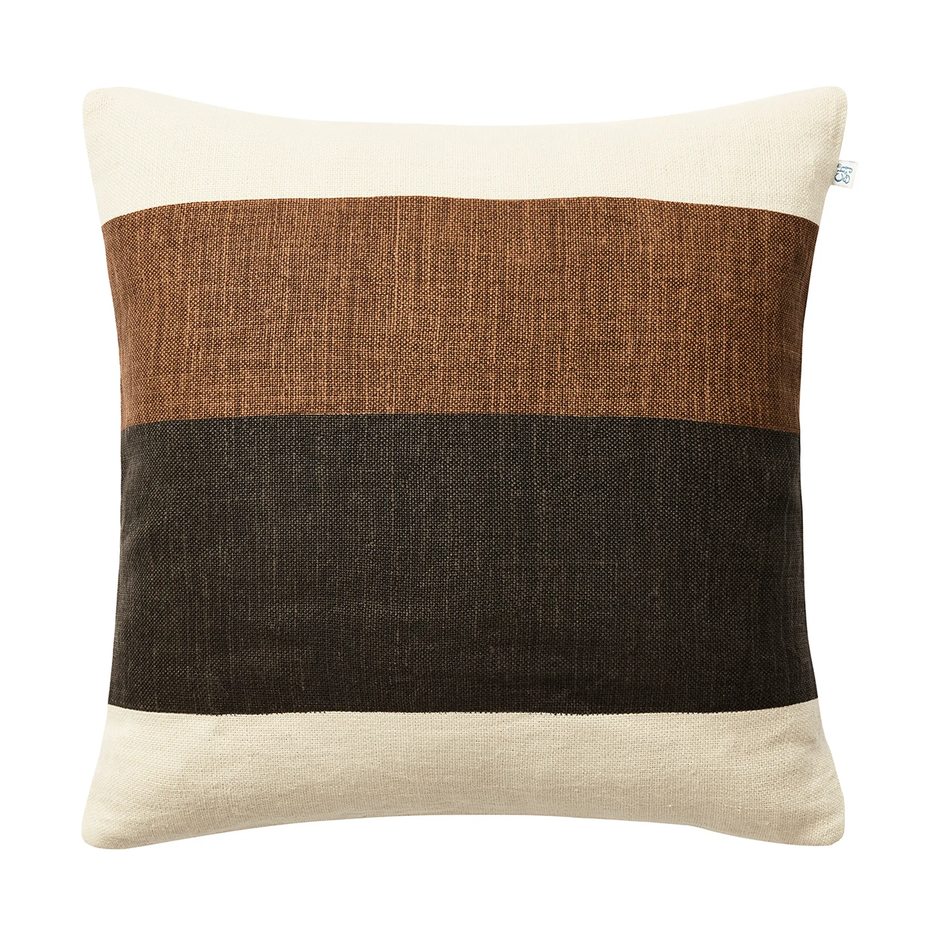 Kumar kuddfodral 50x50 cm, Taupe-Dark Brown Chhatwal & Jonsson