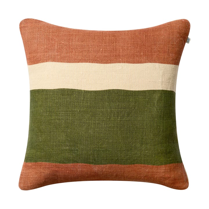 Manali kuddfodral 50x50 cm - Apricot orange-cactus green - Chhatwal & Jonsson