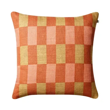 Marari kuddfodral - Apricot orange-khaki-rose, 50x50 cm - Chhatwal & Jonsson