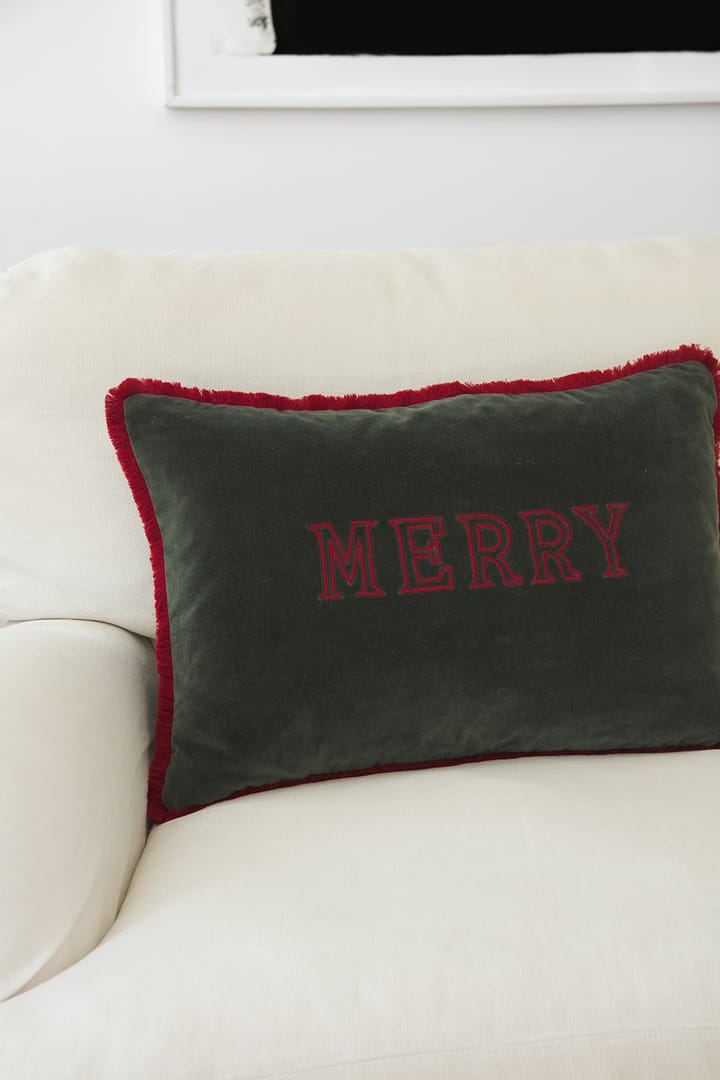 Merry kuddfodral 40x60 cm, Forest green Chhatwal & Jonsson