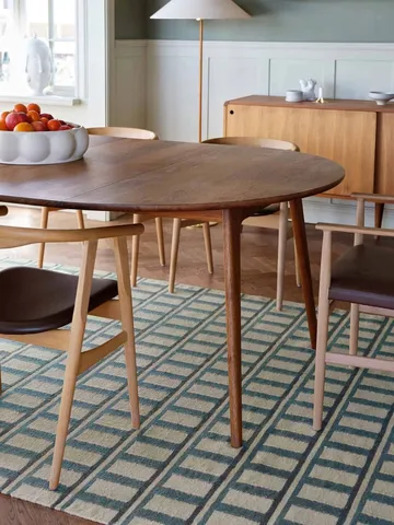 Mysore ullmatta 180x270 cm - Off white-heaven blue - Chhatwal & Jonsson