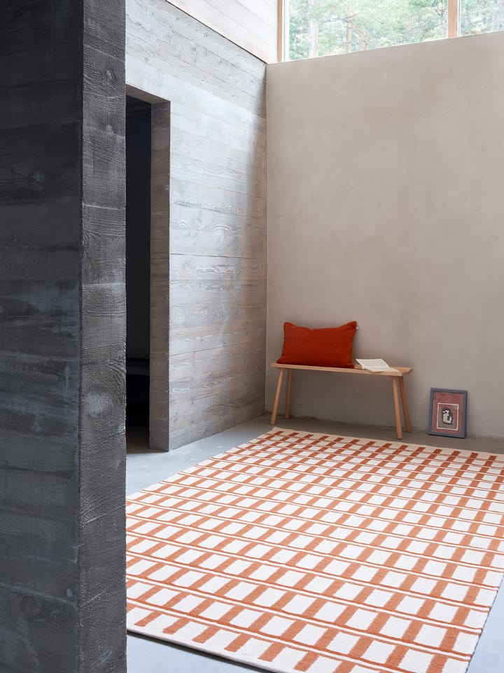 Mysore ullmatta, Beige-apricot orange, 230x320cm Chhatwal & Jonsson