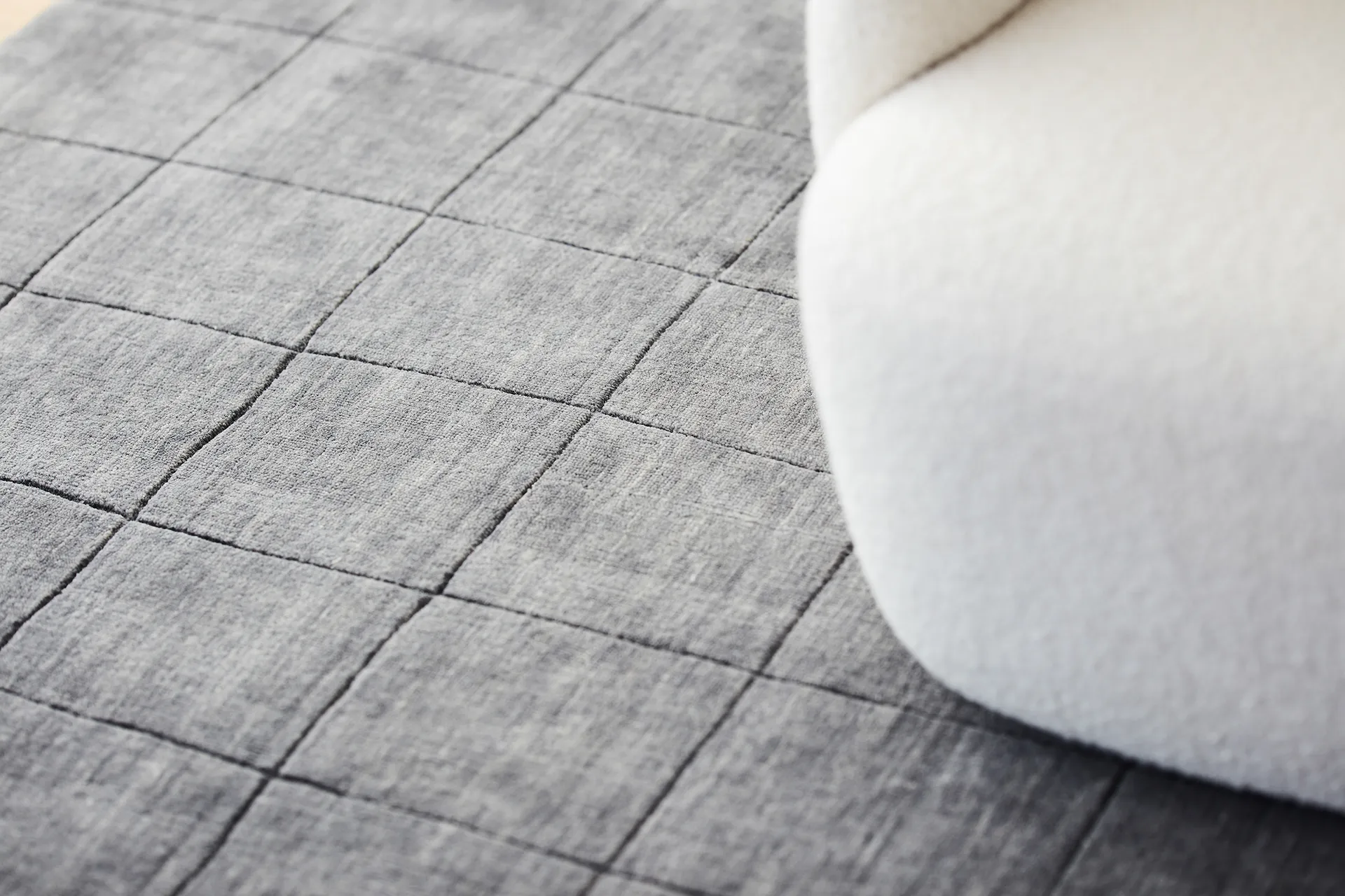 Nari ullmatta 200x300 cm, Light grey Chhatwal & Jonsson