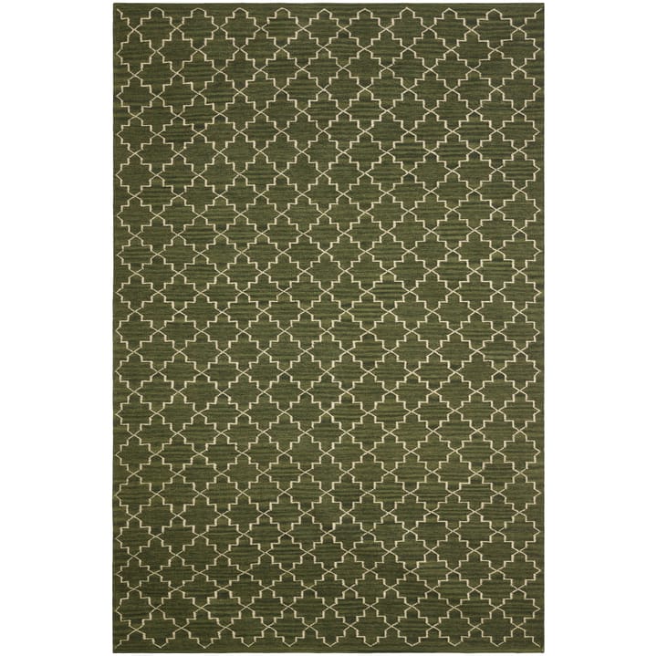 New Geometric matta 234x323 cm - Green melange-off white - Chhatwal & Jonsson
