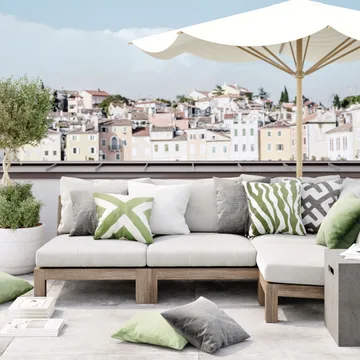 Pani Outdoor kudde 40x75 cm - Off-white - Chhatwal & Jonsson
