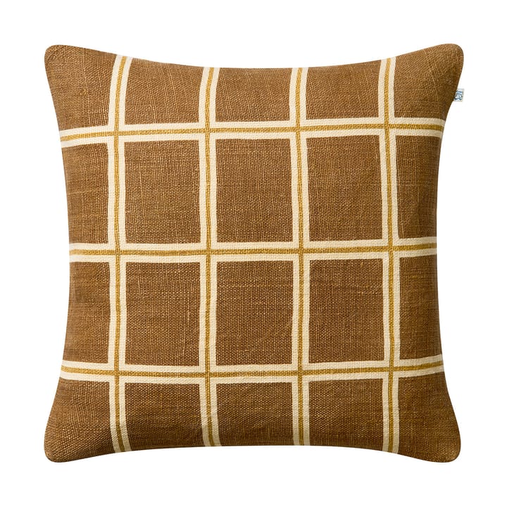 Raha kuddfodral 50x50 cm - Taupe-masala yellow - Chhatwal & Jonsson