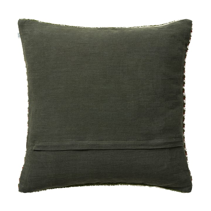 Raipur kuddfodral 50x50 cm, Cognac-Cactus Green-Off White Chhatwal & Jonsson