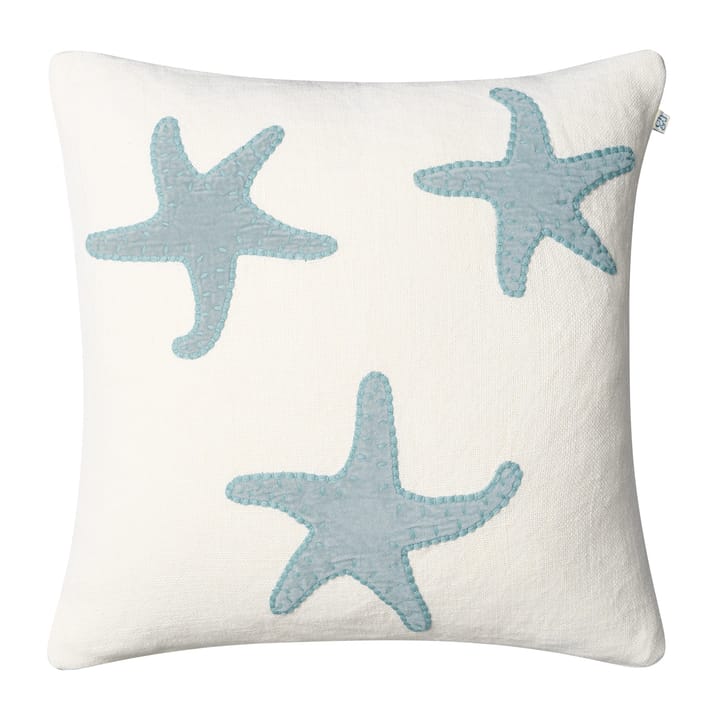 Star Fish kuddfodral 50x50 cm - Off white-aqua - Chhatwal & Jonsson