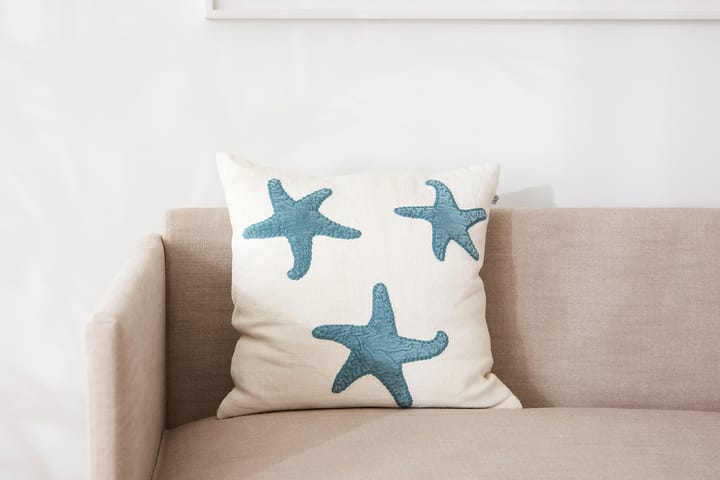 Star Fish kuddfodral 50x50 cm - Off white-heaven blue - Chhatwal & Jonsson