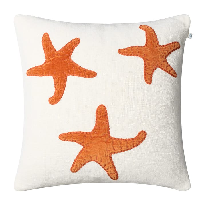 Star Fish kuddfodral 50x50 cm - Off white-orange - Chhatwal & Jonsson