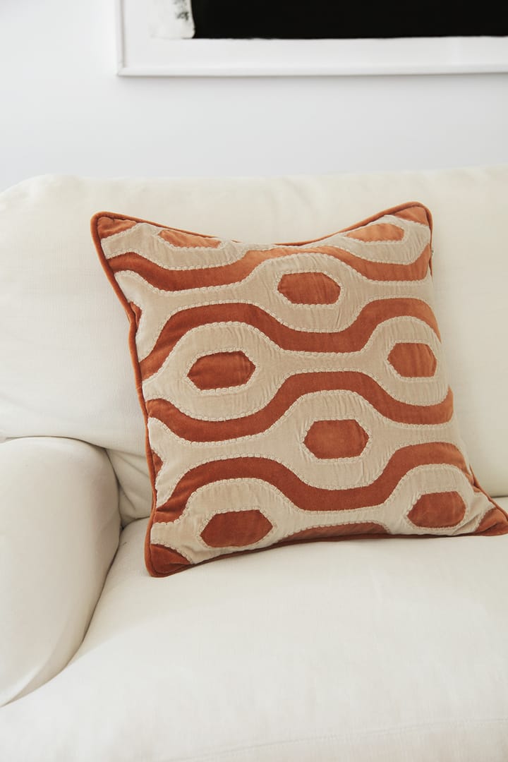 Varanasi kuddfodral 50x50 cm, Terracotta-tan Chhatwal & Jonsson