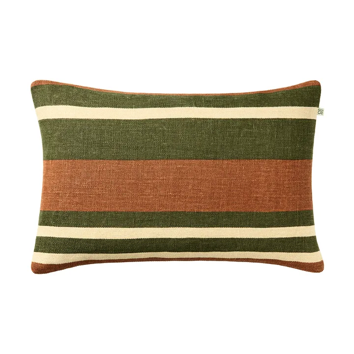 Vera kuddfodral - Apricot Orange-Cactus Green, 40x60 cm - Chhatwal & Jonsson