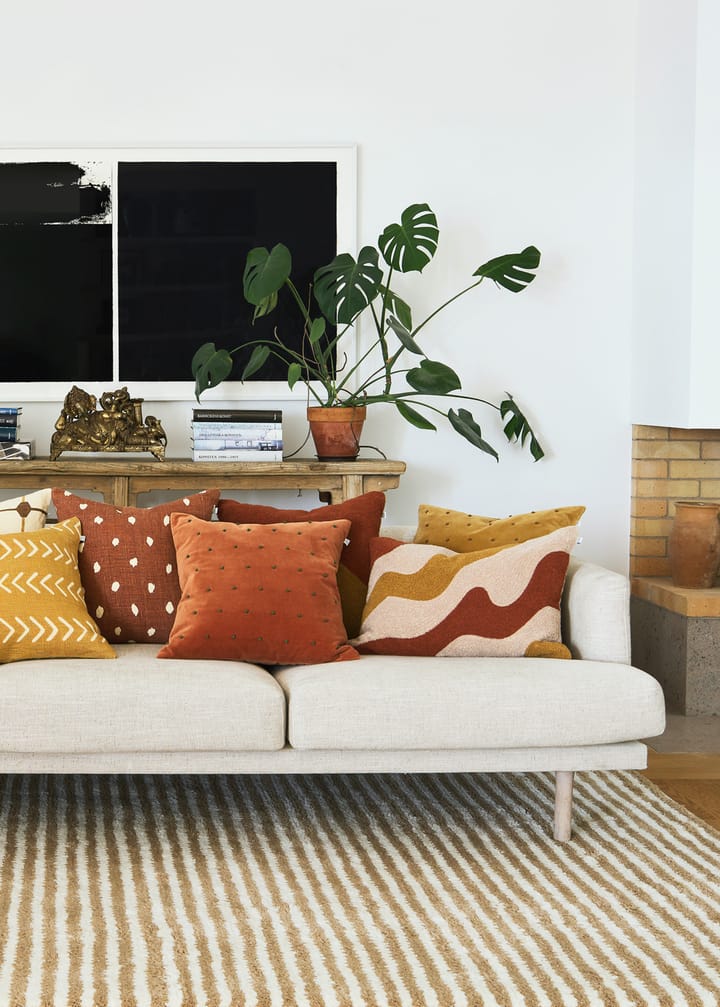 Yash reverse kuddfodral 50x50 cm, Terracotta base Chhatwal & Jonsson