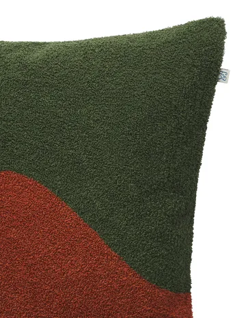 Yogi kuddfodral 50x50 cm - Forest green-terracotta - Chhatwal & Jonsson