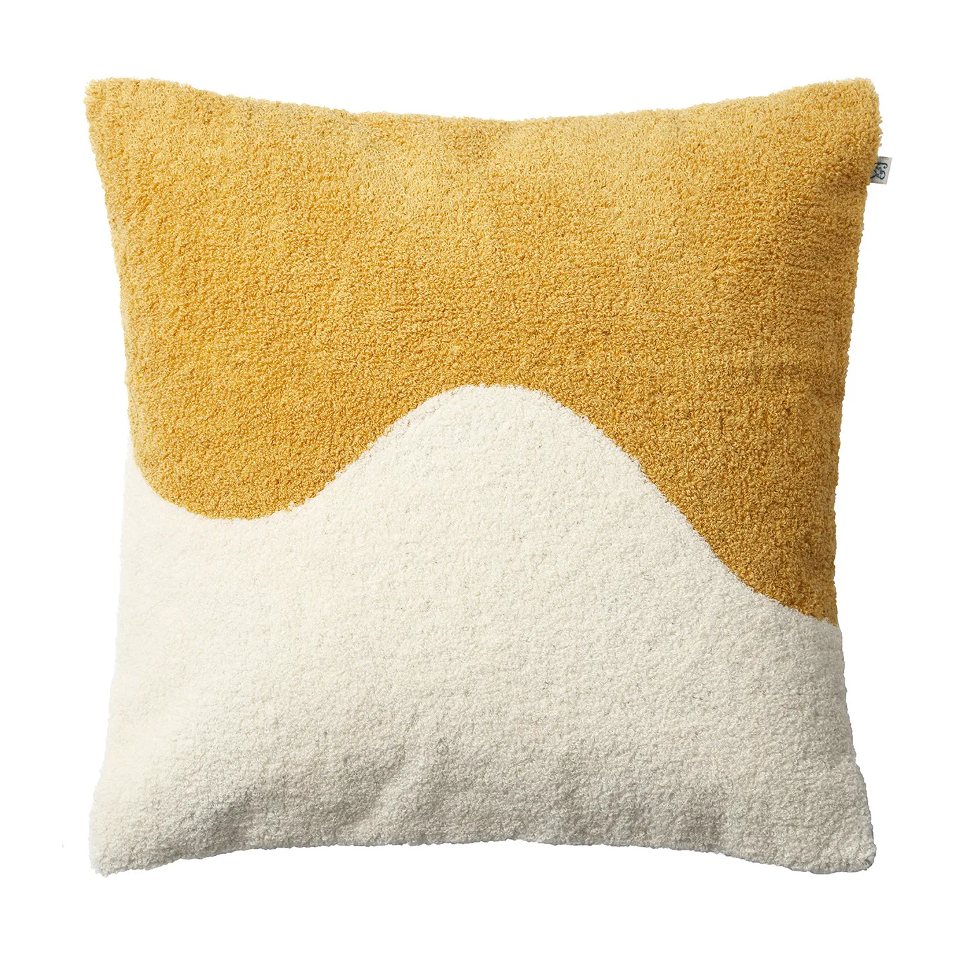 Yogi kuddfodral 50x50 cm, Spicy yellow-off white Chhatwal & Jonsson
