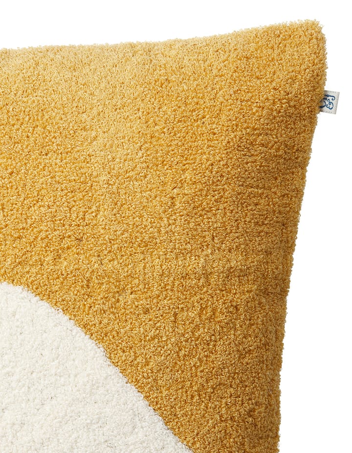 Yogi kuddfodral 50x50 cm, Spicy yellow-off white Chhatwal & Jonsson