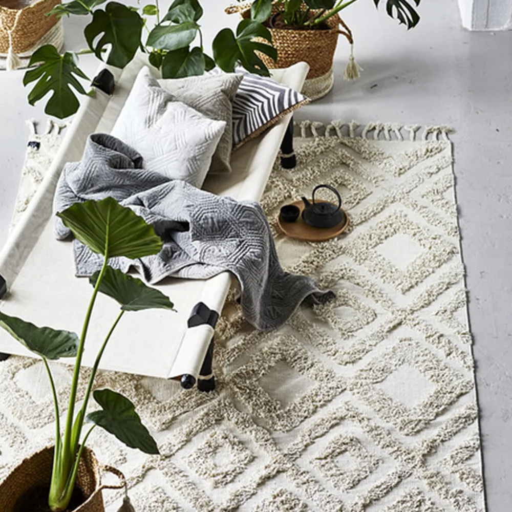 Copenhagen cotton white matta, vit, 170x230 cm Classic Collection