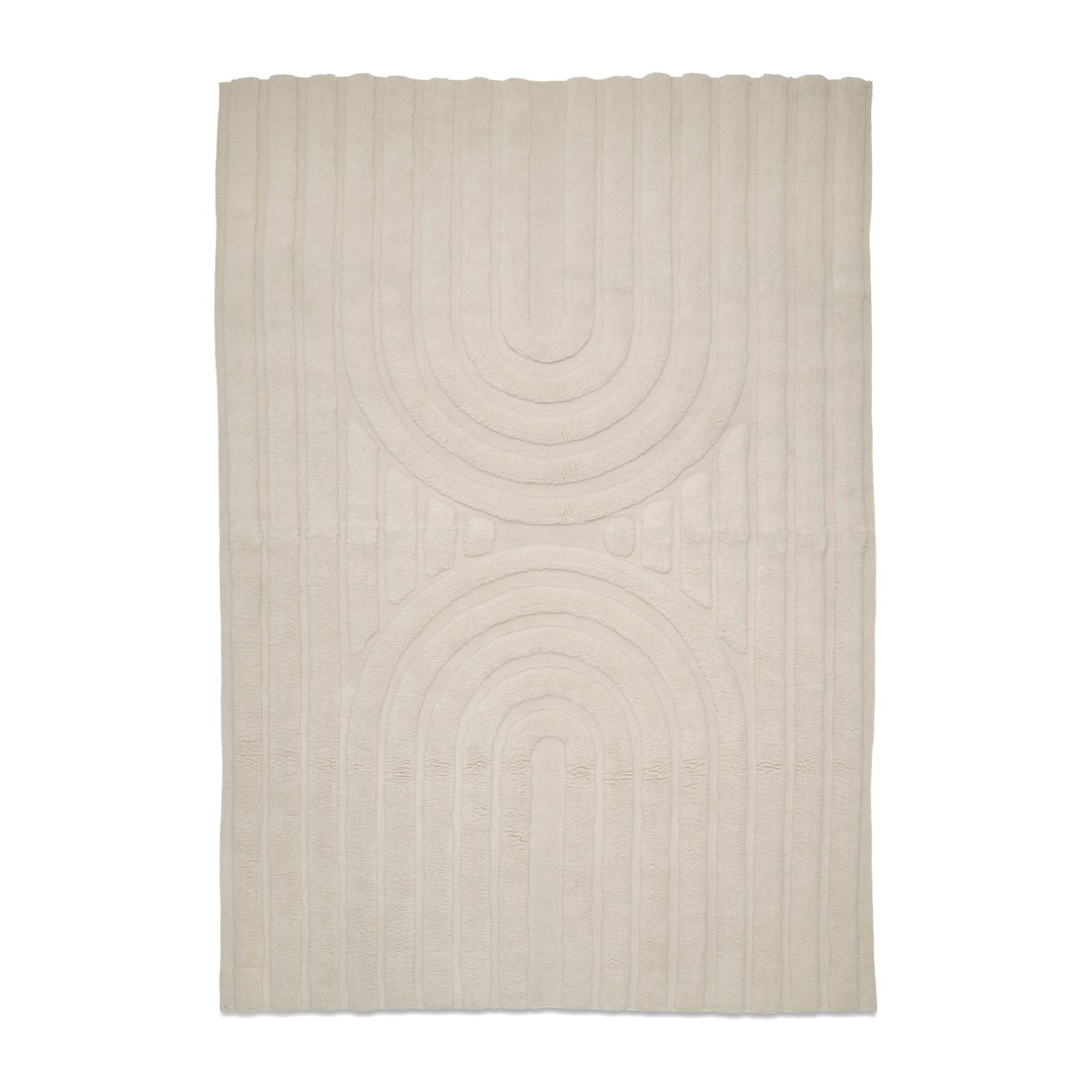 Classic Collection Curve ullmatta 200x300 cm Ivory | Skandinavisk Design | Ullmattor | Vit