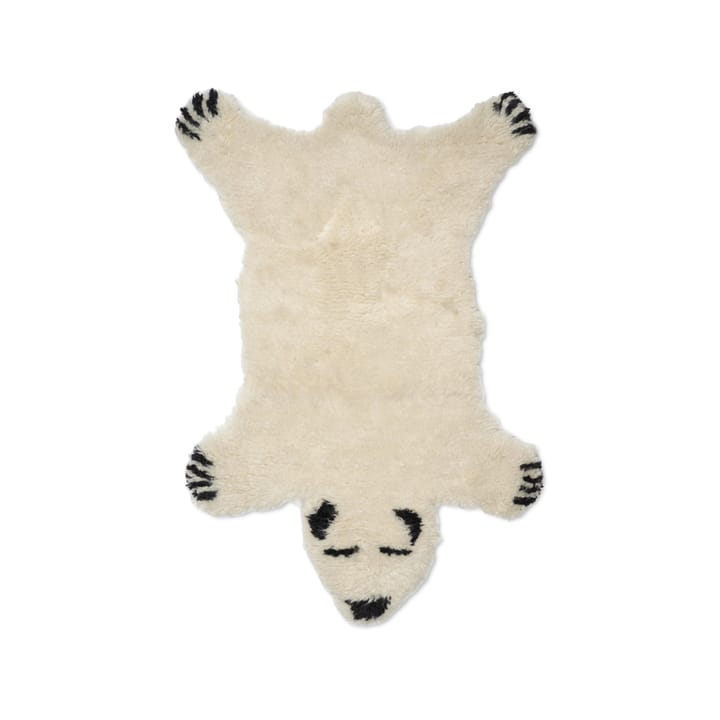 Fluffy Bear matta - vit, 60x90 cm - Classic Collection