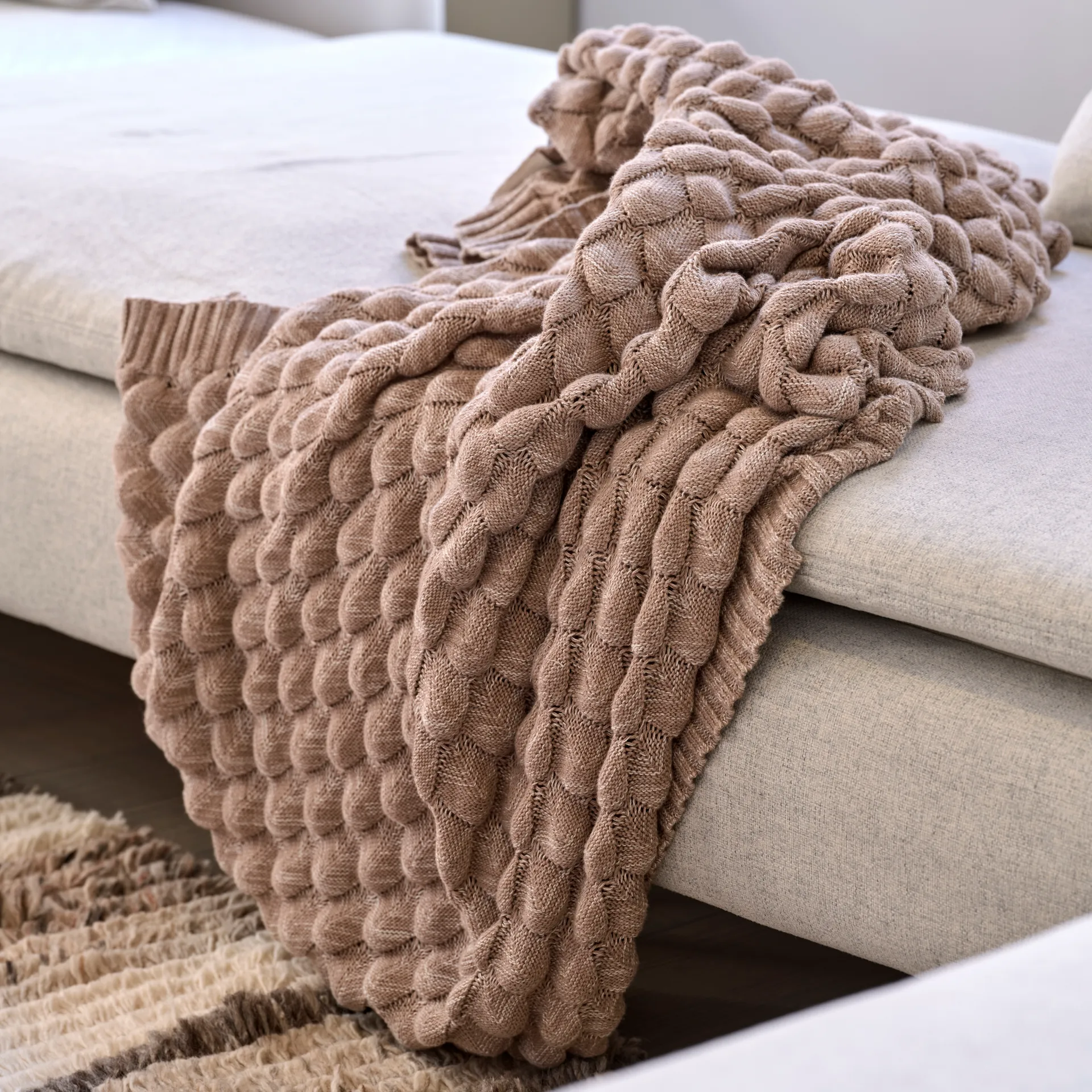 Gems pläd 130x170 cm, Simply taupe Classic Collection