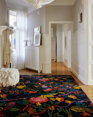 Heritage Garden matta - Charcoal-multi, 200x300 cm - Classic Collection