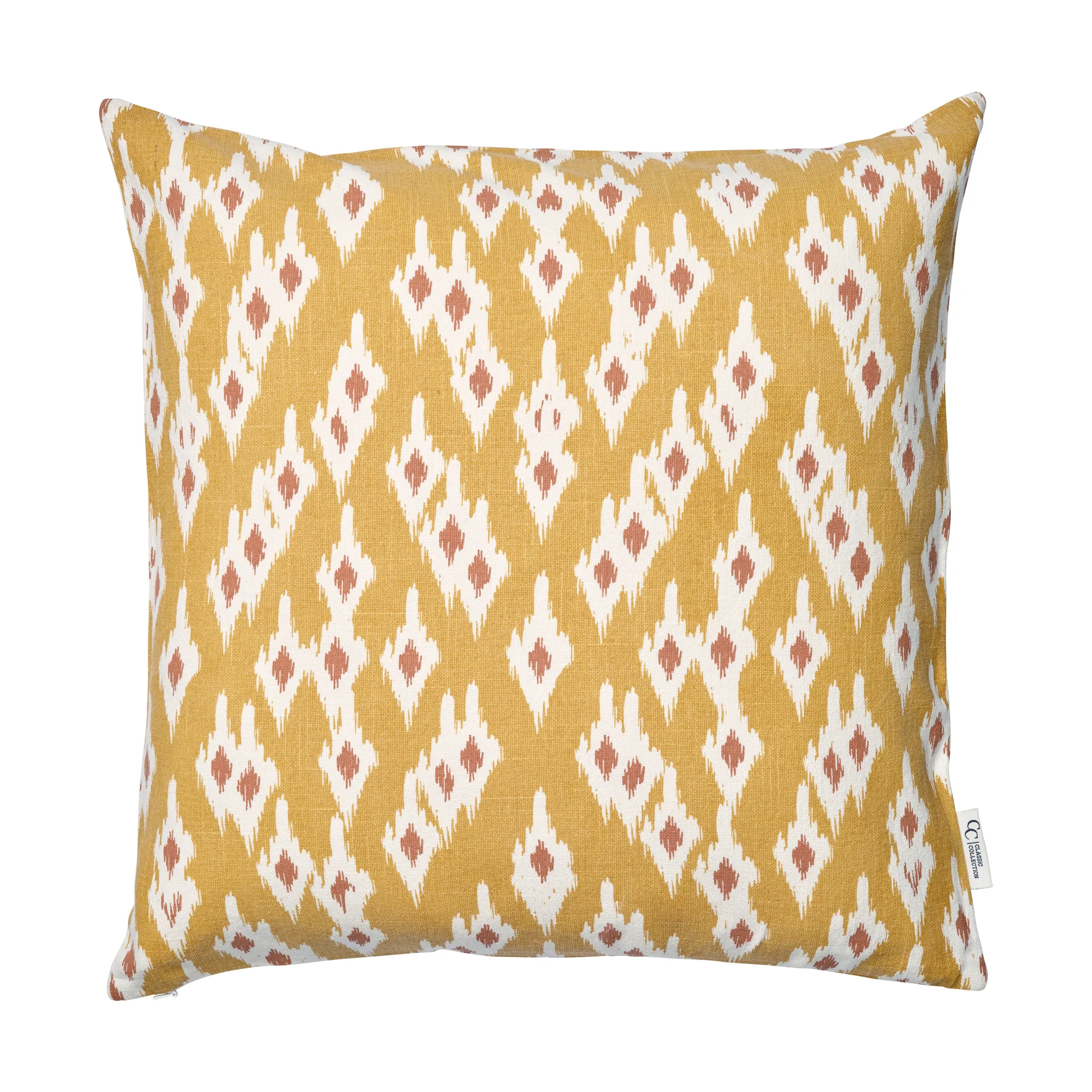 Ikat Diamond kuddfodral 50x50 cm, Yellow Classic Collection