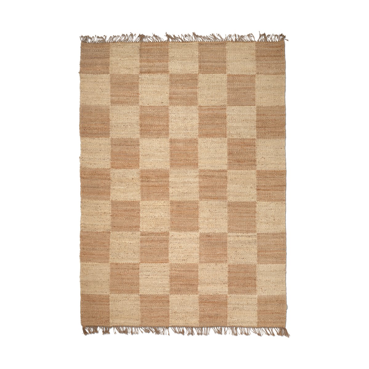 Classic Collection Jute Squares matta Natural, 250x350 cm