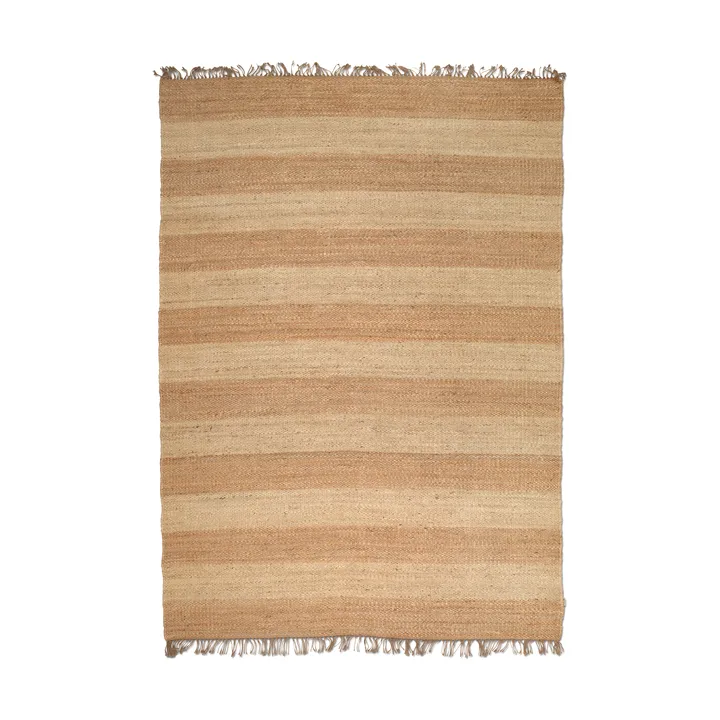 Jute Stripes matta - Natural jute, 200x300 cm - Classic Collection