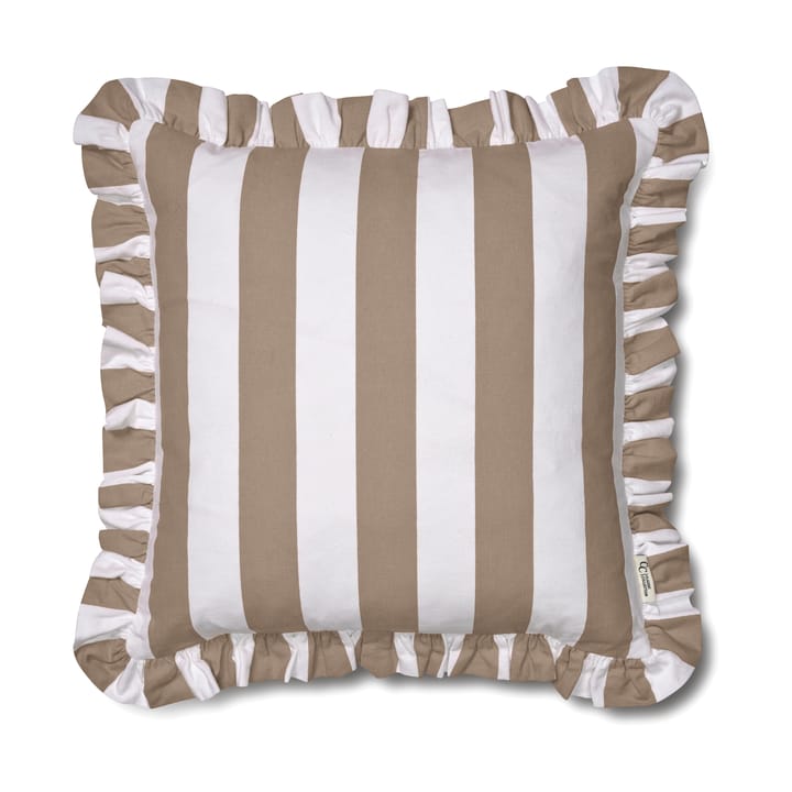 Kuddfodral Ruffle Stripes 50x50 cm - Beige - Classic Collection