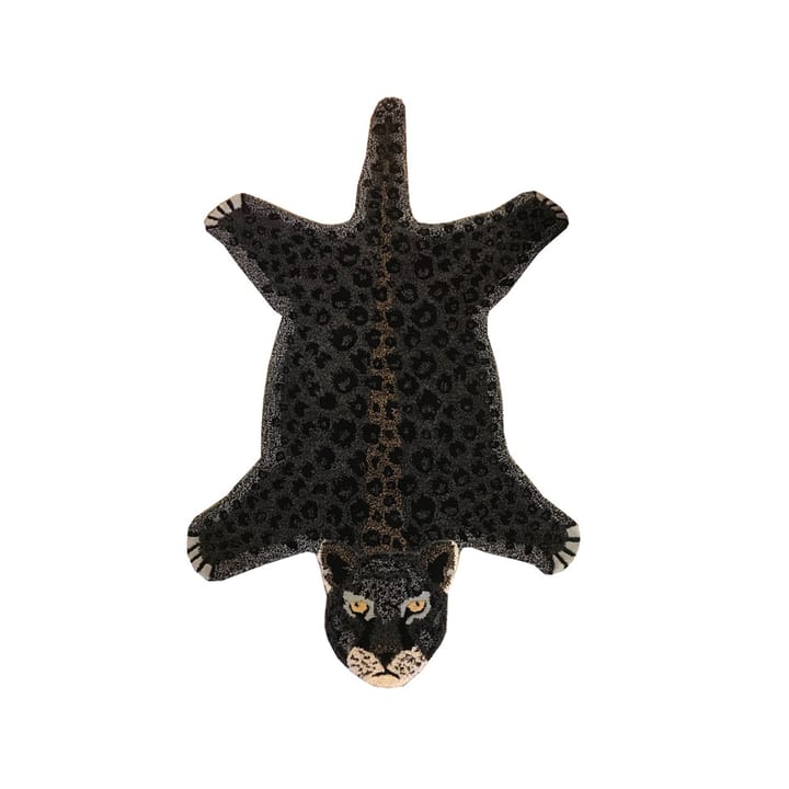 Leopard matta - svart, 90x150 cm - Classic Collection